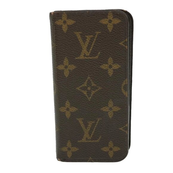 LOUIS VUITTON Monogram iPhone 6 Cover iPhone Case M61423 LV Auth 51318 - Picture 1 of 15